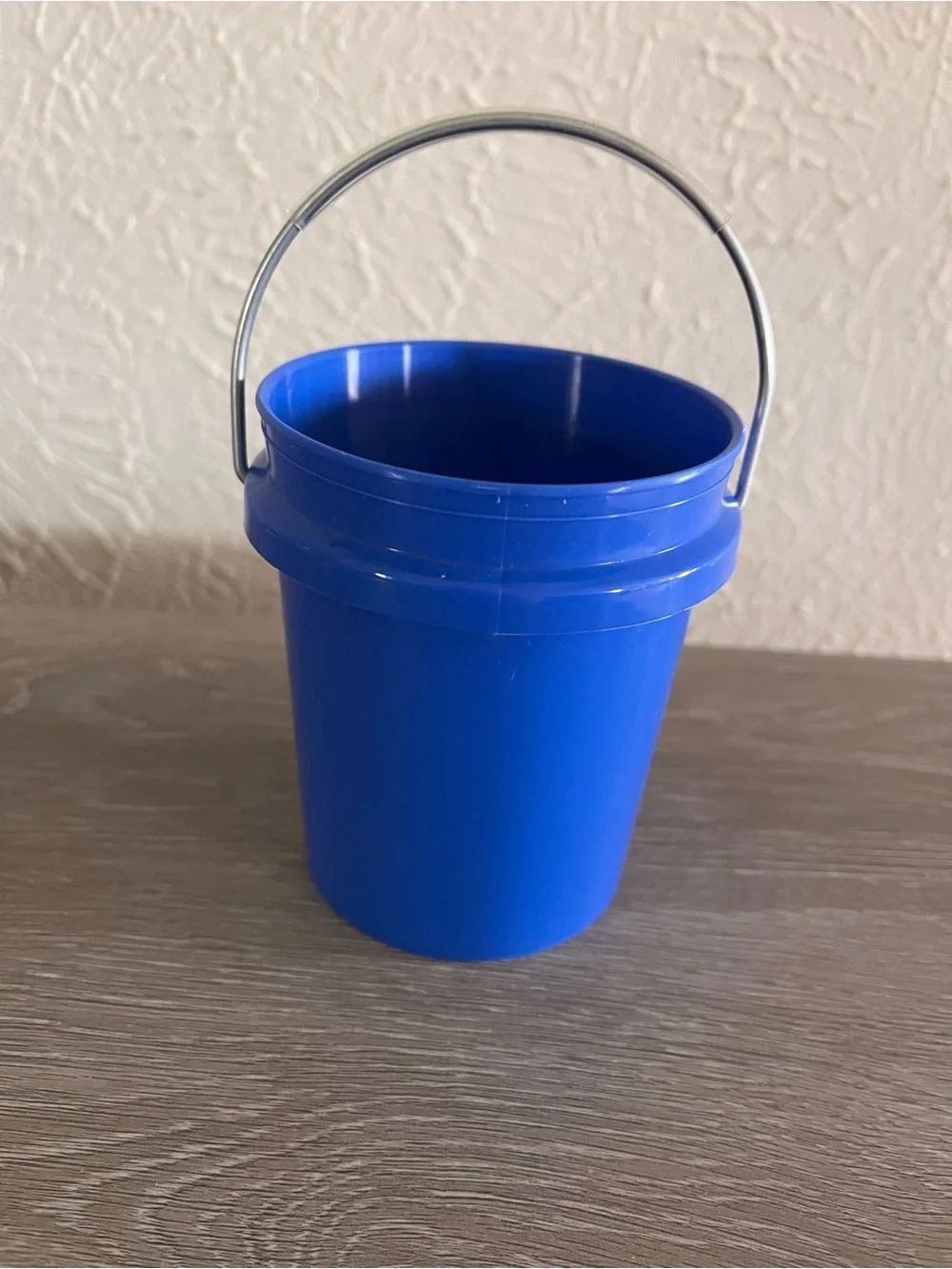 Blue Plastic Storage Bucket with Handle - Multipurpose Organizer